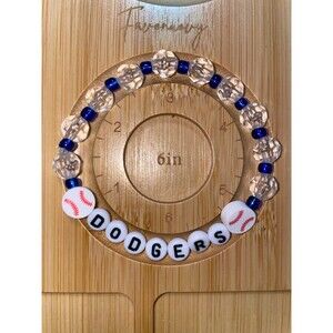 Dodgers Baseball Bracelet
